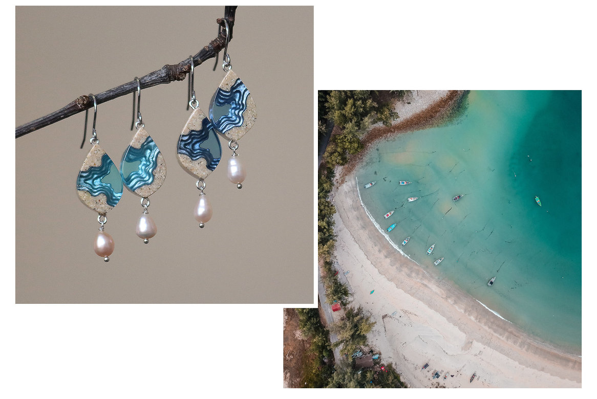 Bay Earrings and coastline inspiration