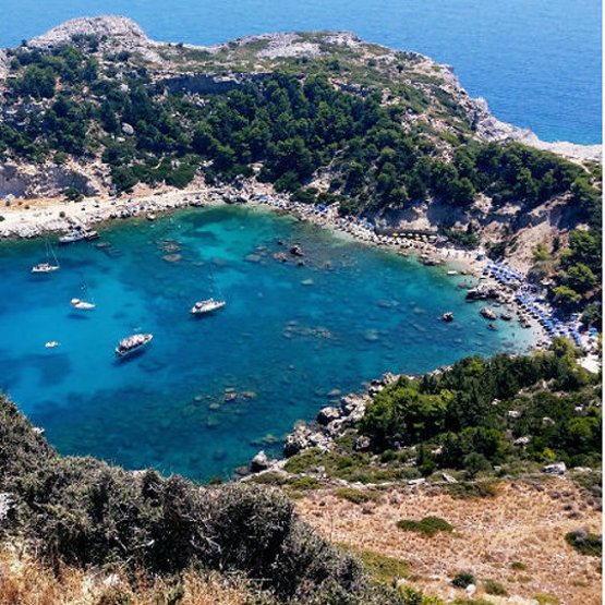 Lagoon with sea in background
